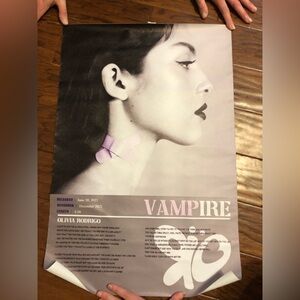 Olivia Rodrigo Vampire / Guts Poster